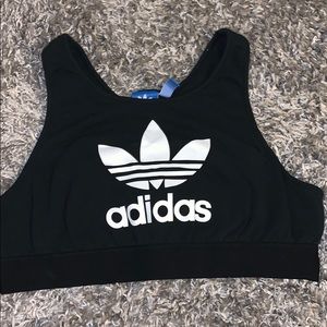 Adidas Trefoil Black bralette